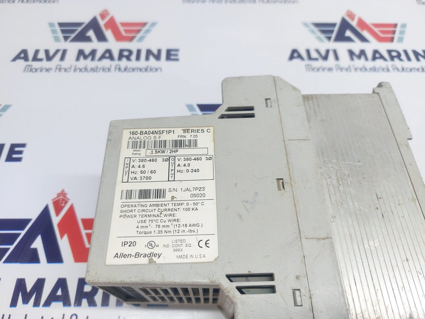 ALLEN-BRADLEY 160-BA04NSF1P1 VARIABLE SPEED DRIVE