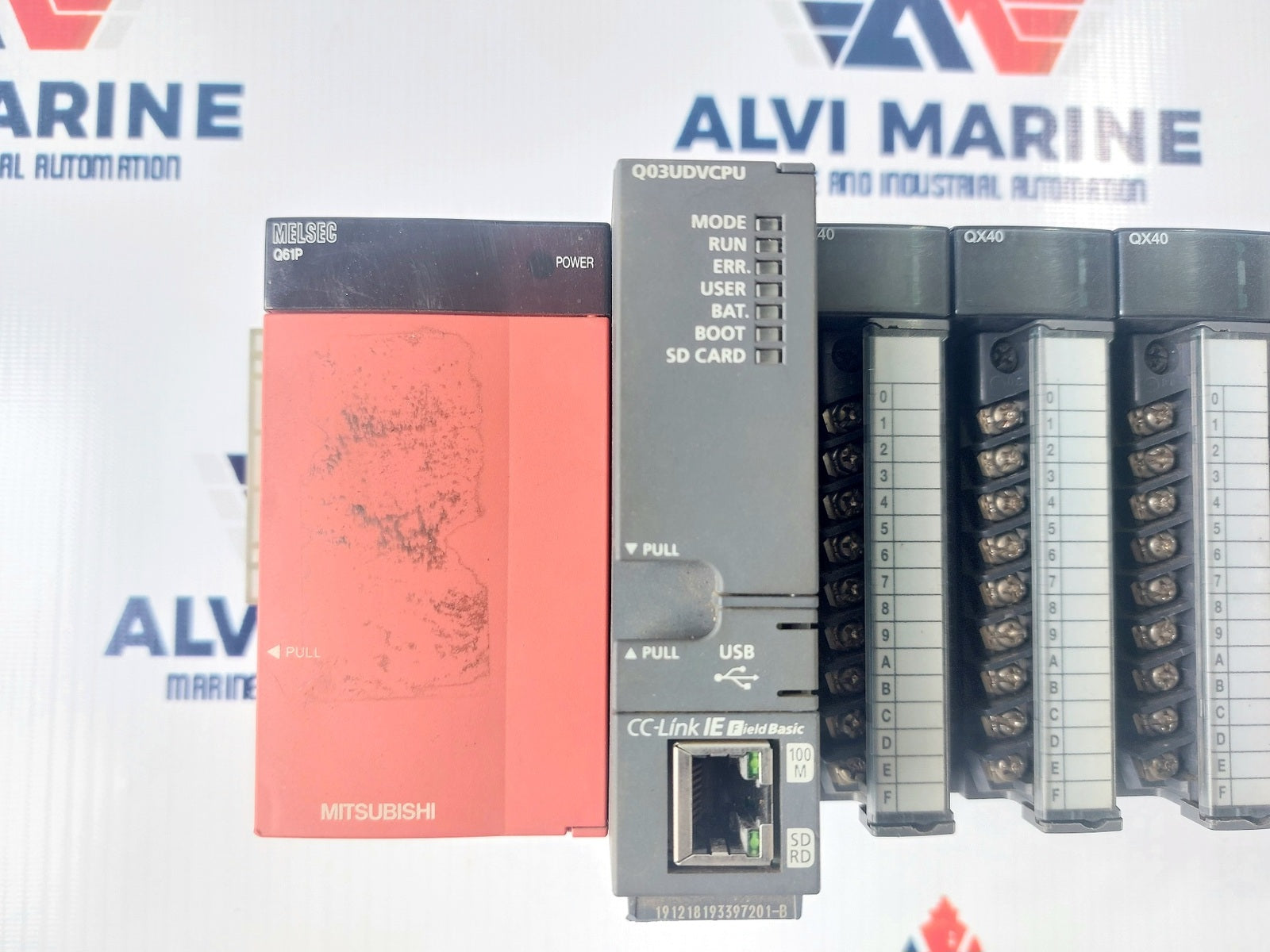 MITSUBISHI MELSEC Q61P Q03UDVCPU QX40 QY40P PLC RACK Q38B (3)