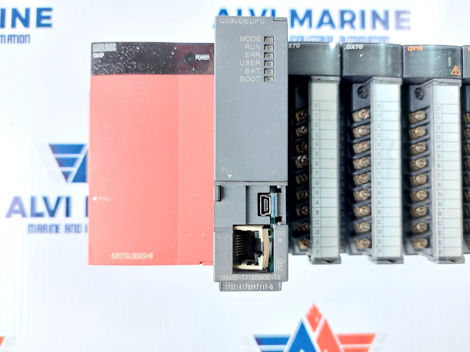 MITSUBISHI MELSEC Q61P QX70 QY10 PLC RACK Q38B (3)