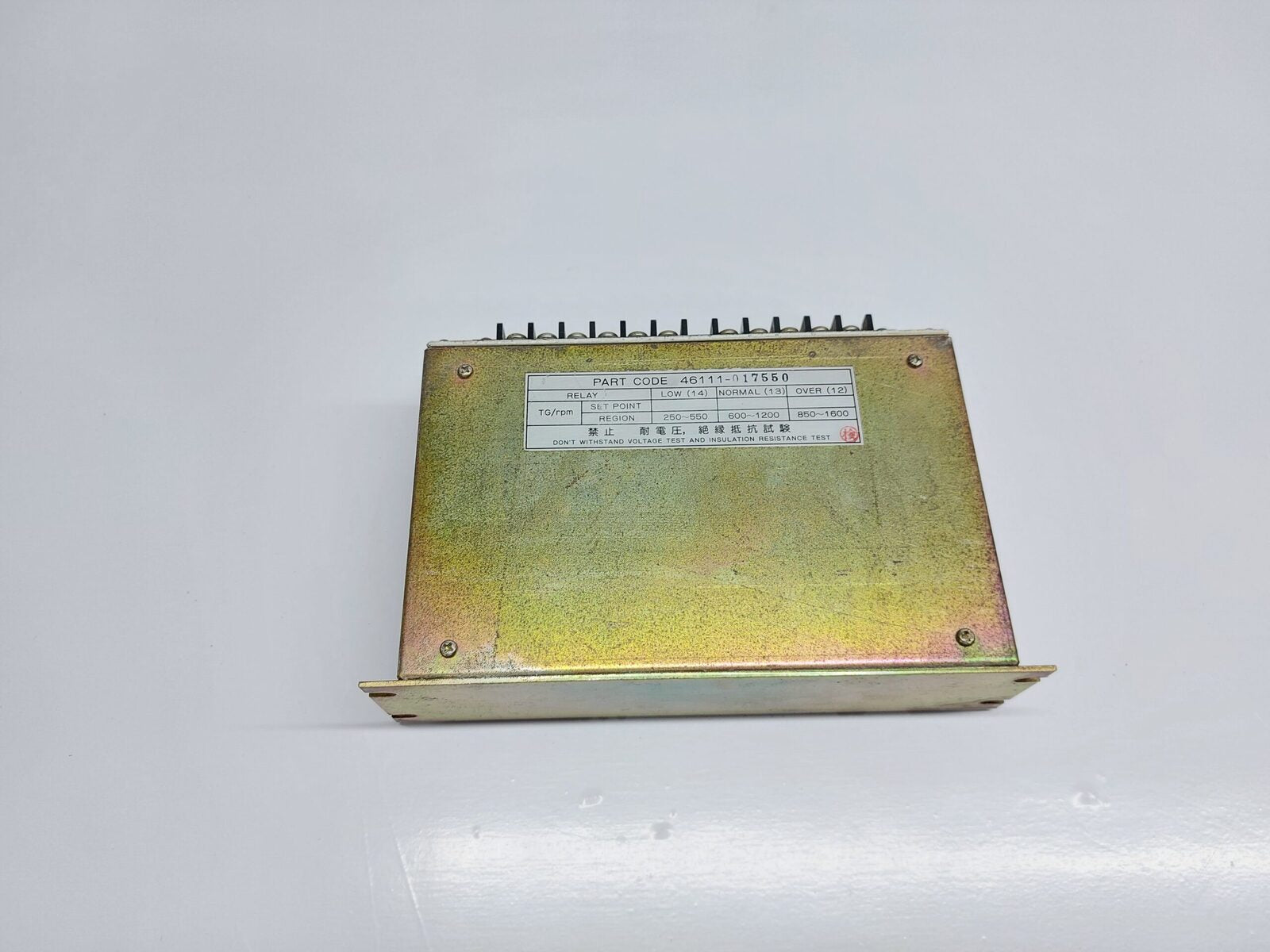 NEGISHI SEISAKUSHO SRT2 SPEED RELAY DC 24 V 46111-017550