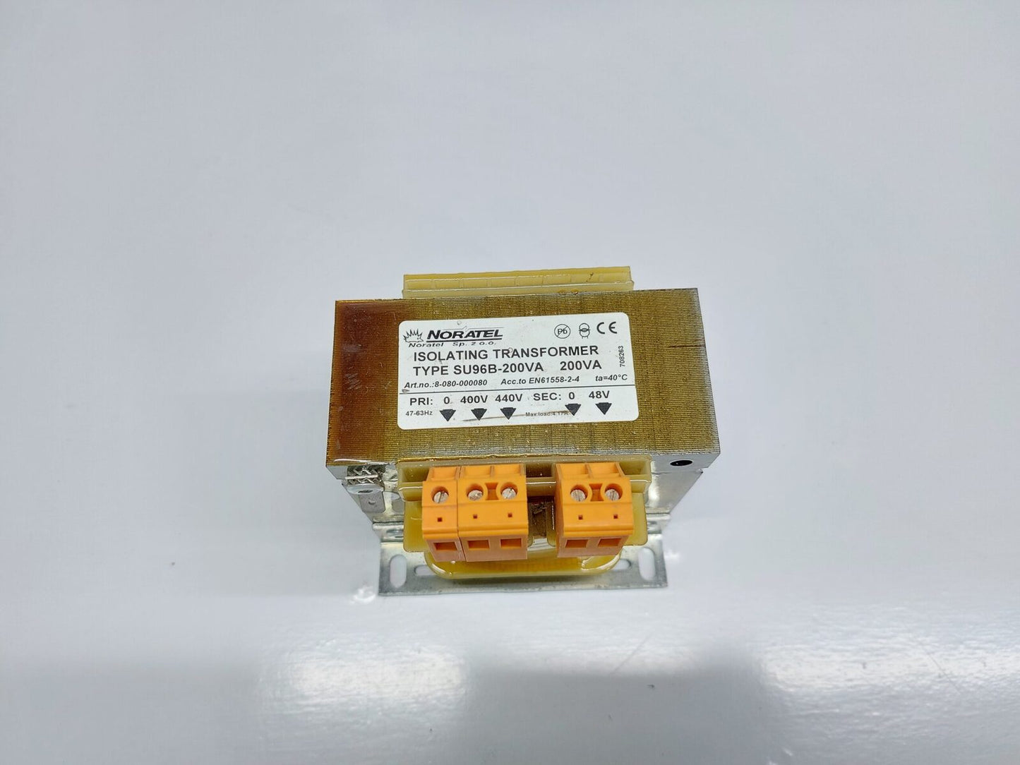 NORATEL SU96B-200VA 200VA ISOLATING TRANSFORMER