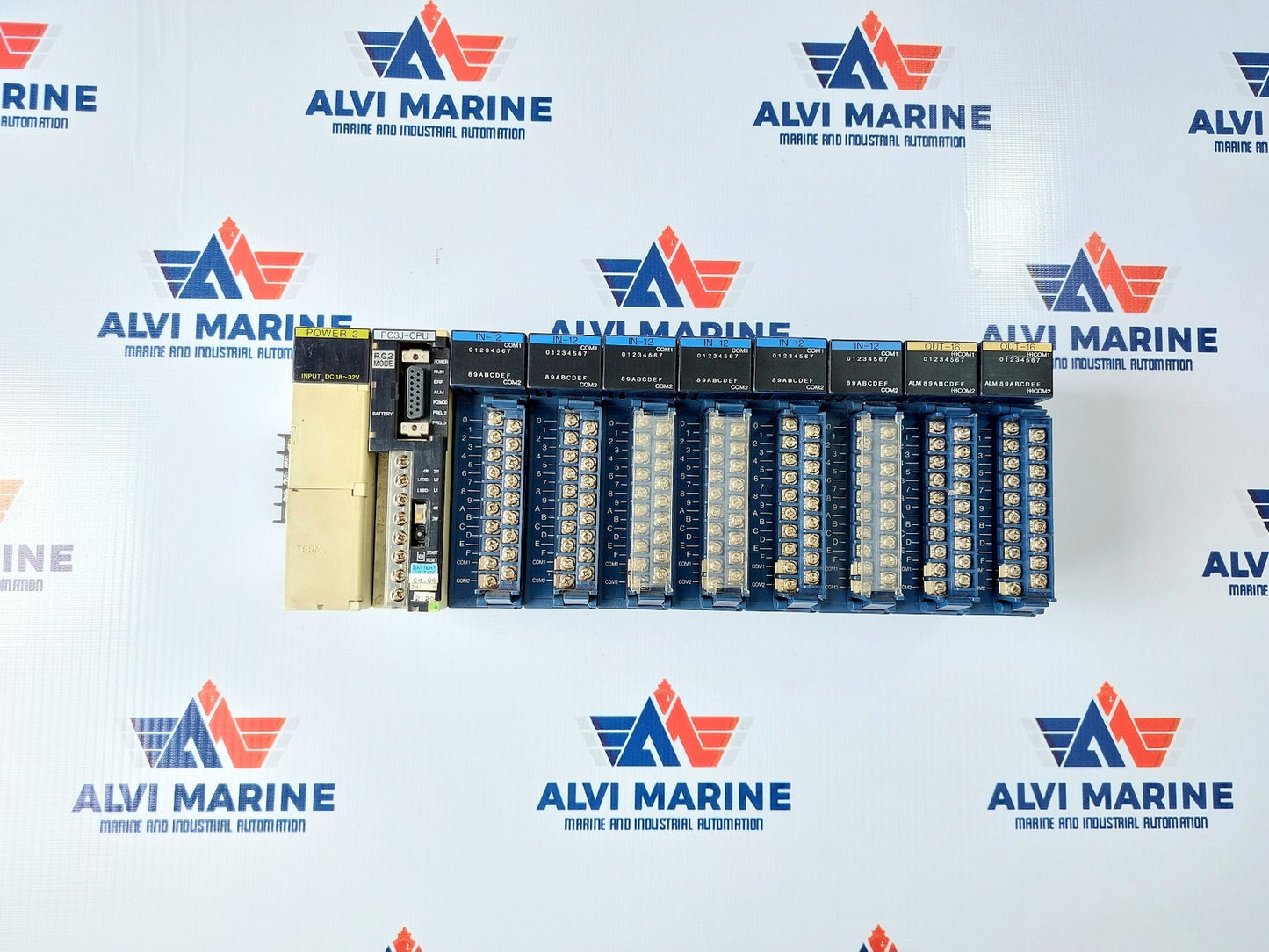 TOYODA TOYOPUC POWER 2 PC3J-CPU IN-12 OUT-16 MODULAR RACK (2)