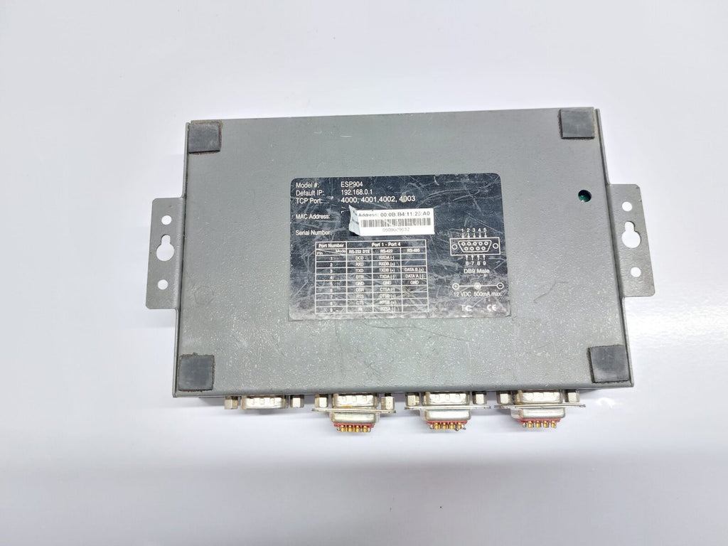 B&B ELECTRONICS VLINX ESP904 ETHERNET SERIAL SERVER ESP904