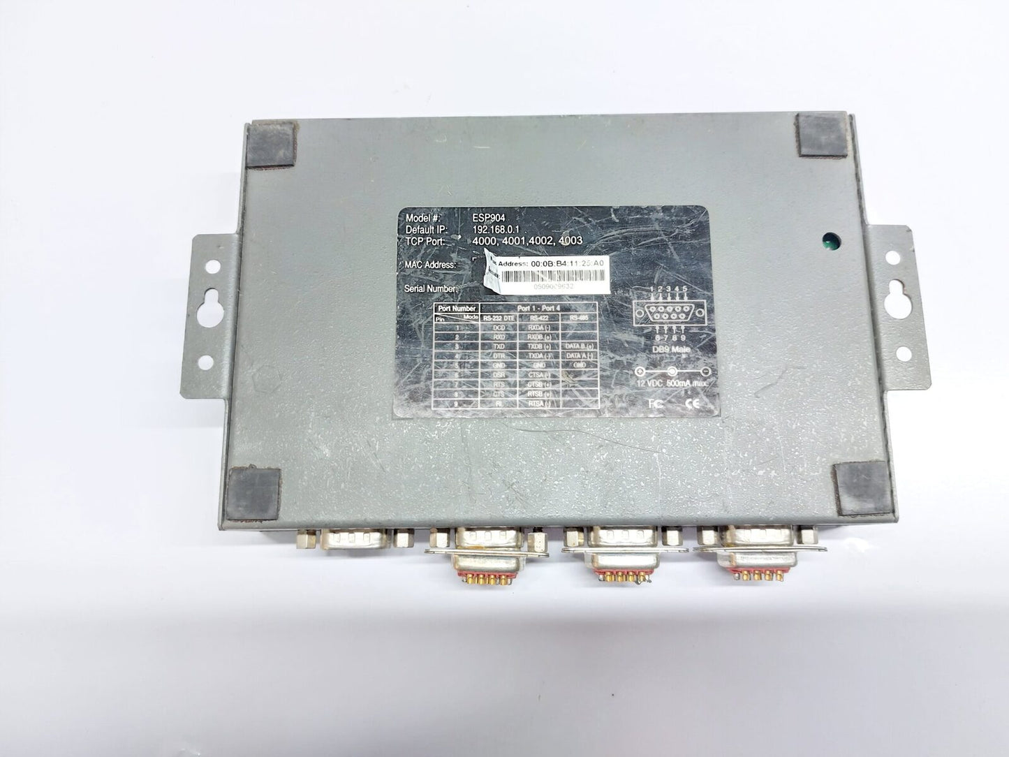 B&B ELECTRONICS VLINX ESP904 ETHERNET SERIAL SERVER ESP904
