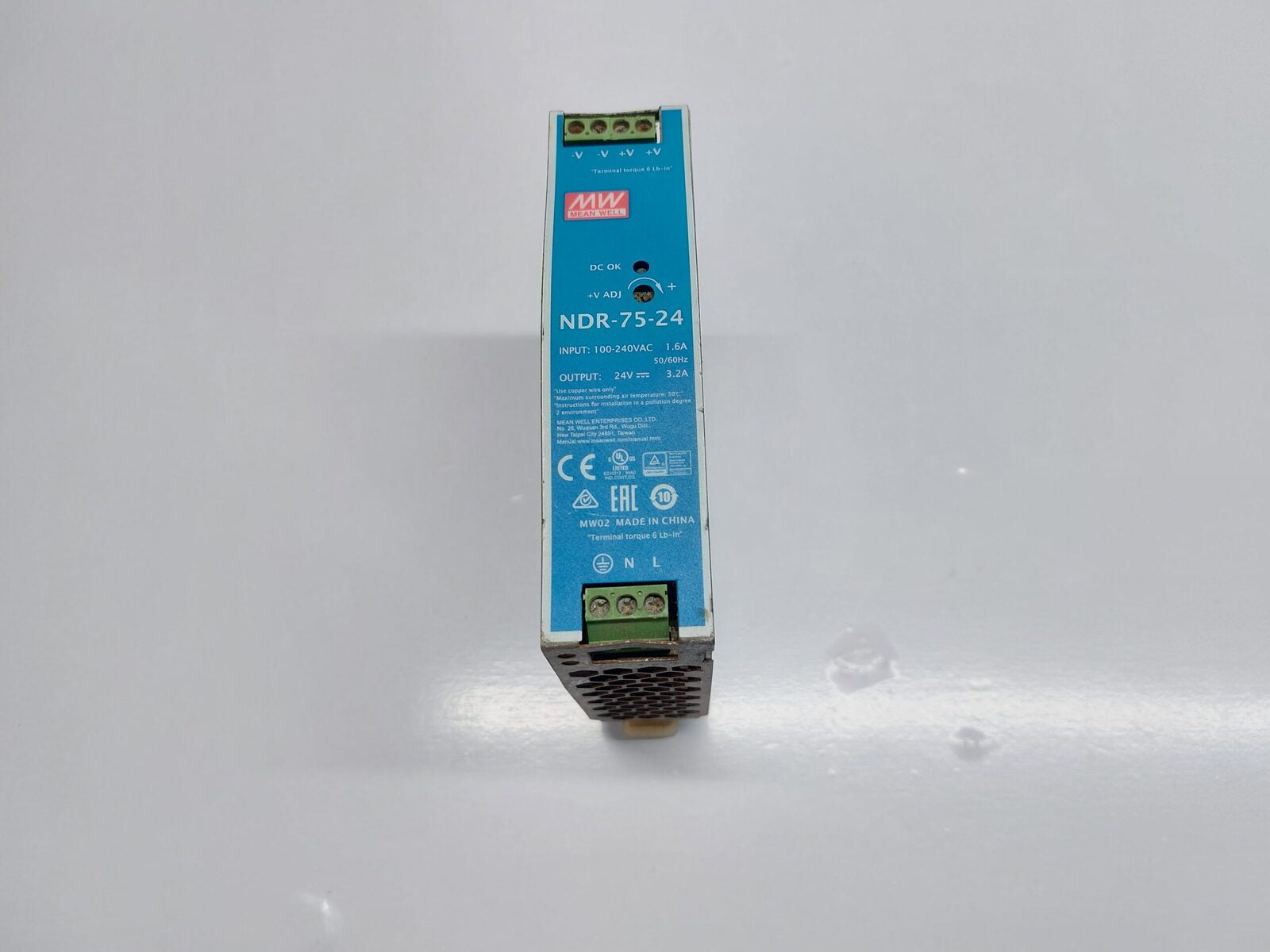 MEAN WELL NDR-75-24 DIN RAIL POWER SUPPLY