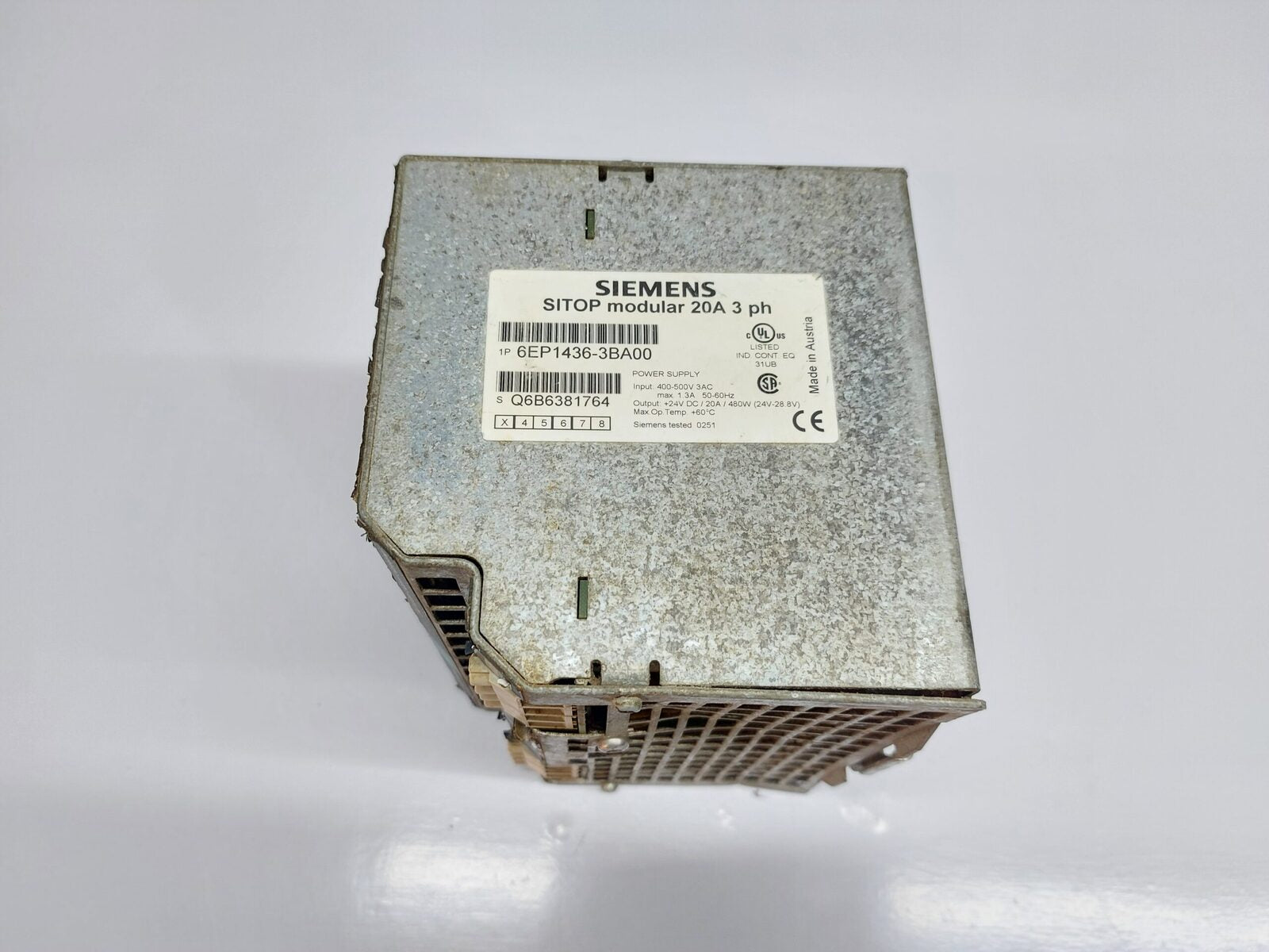 SIEMENS SITOP MODULAR 6EP1 436-3BA00 POWER SUPPLY