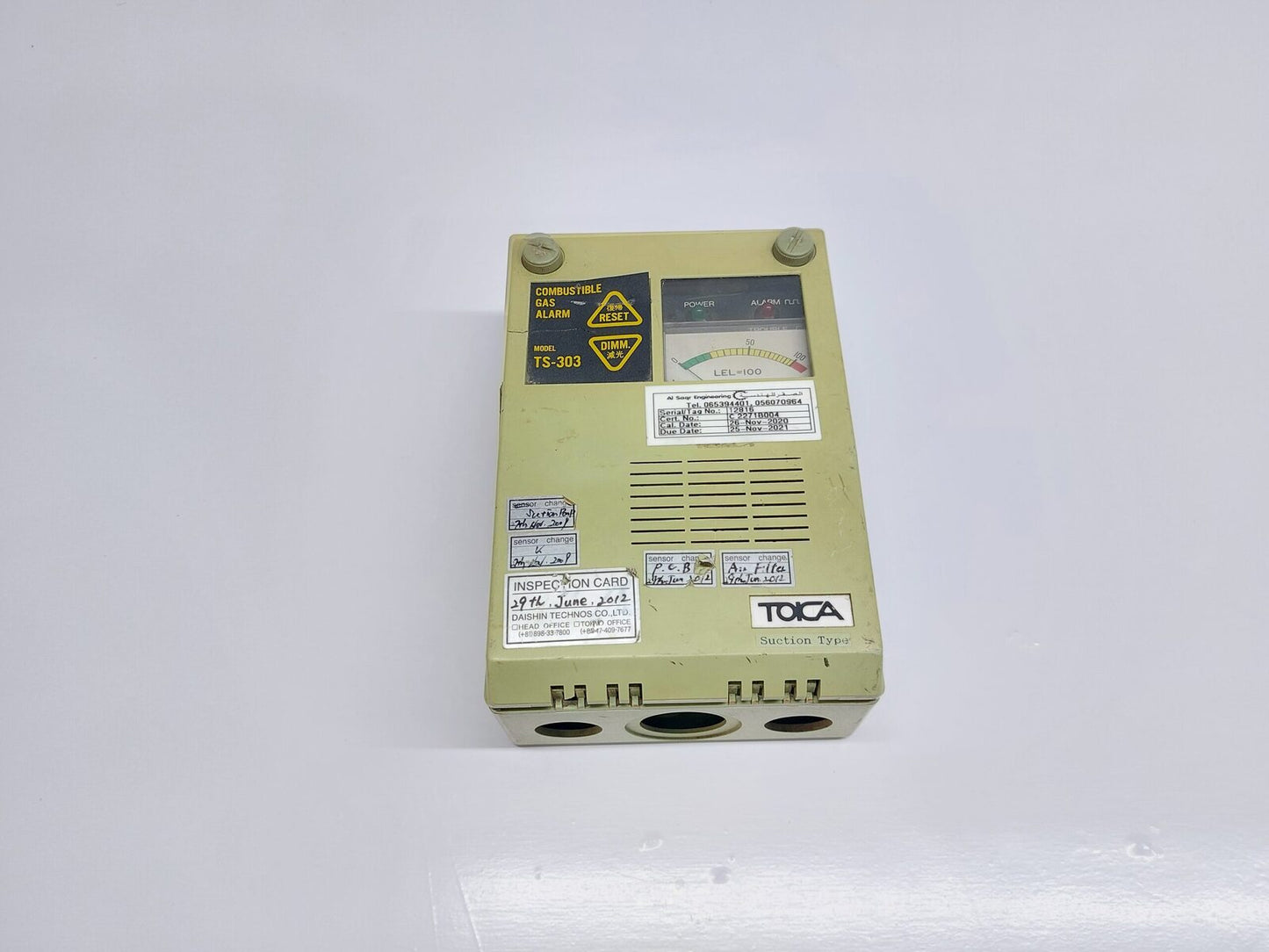 DAISHIN TECHNOS TS-303 COMBUSTIBLE GAS ALARM