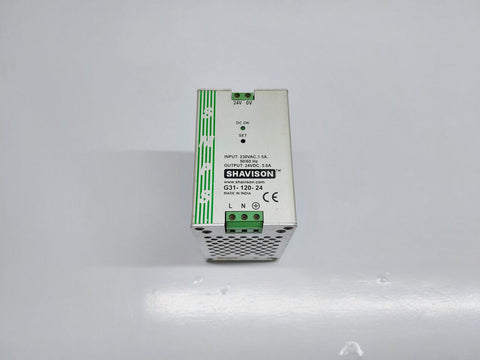 SHAVISON G31-120-24 POWER SUPPLY 24VDC,5.0A