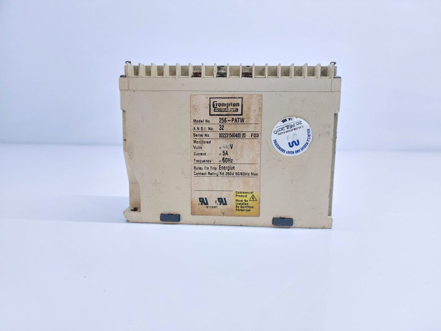 CROMPTON 256-PATW POWER RELAY DELAY