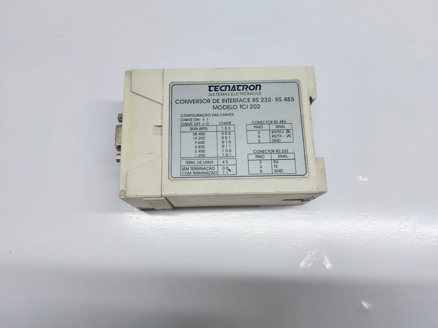 SISTEMAS ELETRONICOS TCI 202 CONVERSOR DE INTERFACE RS 232-RS 485