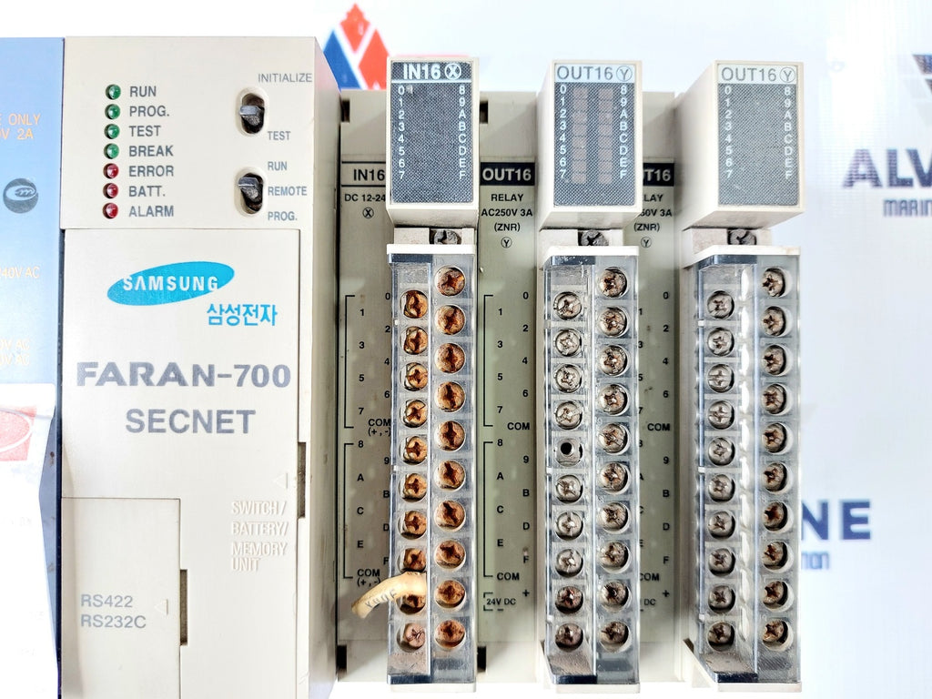 SAMSUNG FARA N-700 SECNET PLC RACK WITH RELAY DC IN-16 OUT16 (4)