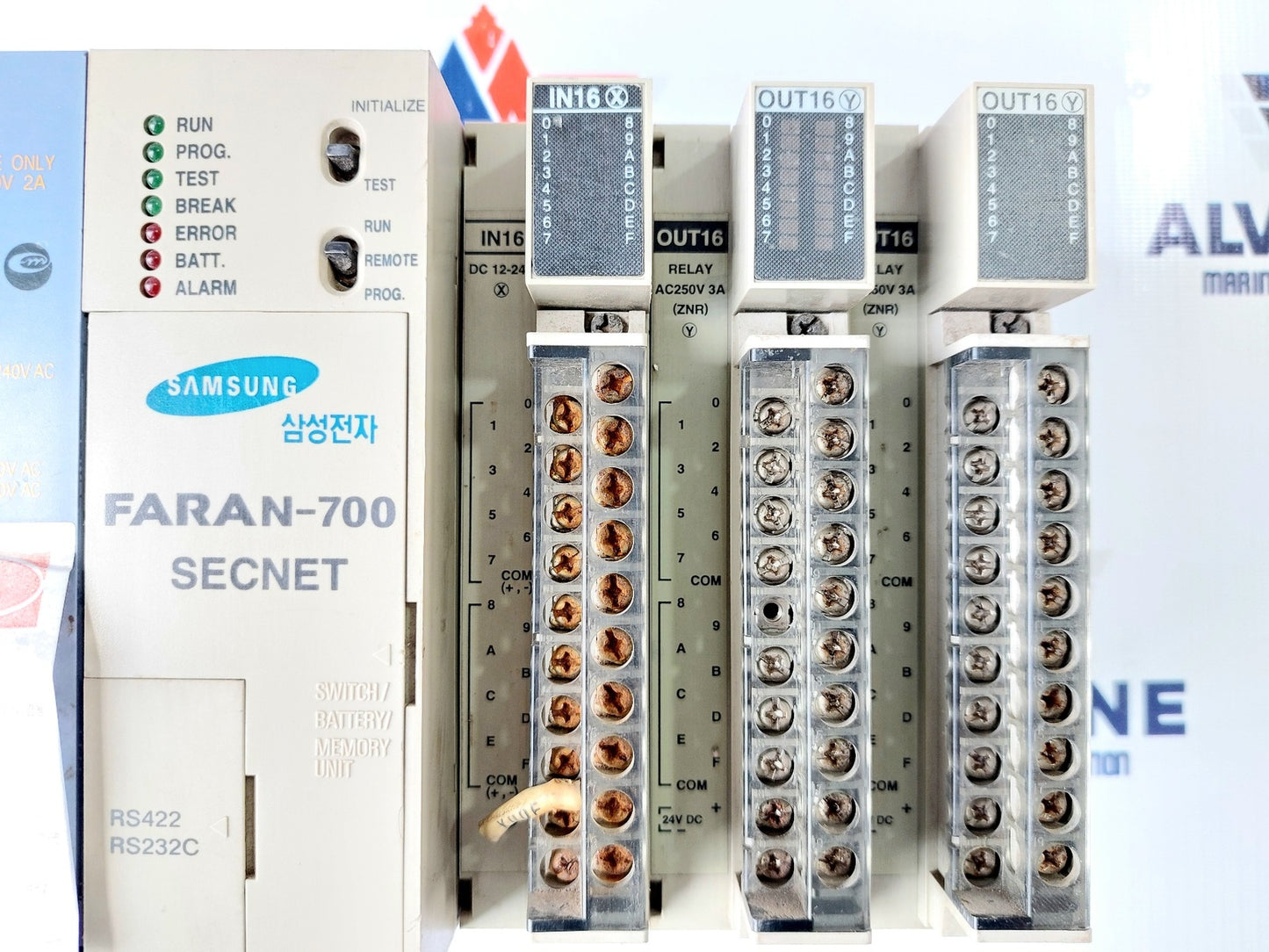 SAMSUNG FARA N-700 SECNET PLC RACK WITH RELAY DC IN-16 OUT16 (4)
