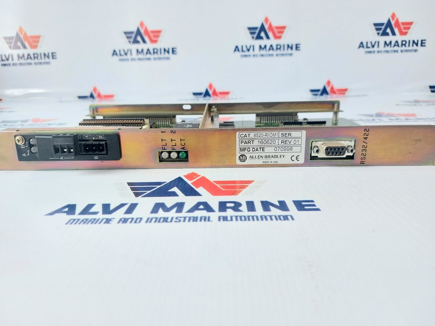 ALLEN BRADLEY 8520-RIOM1 REMOTE IO MODULE 160620 REV 01 (2)