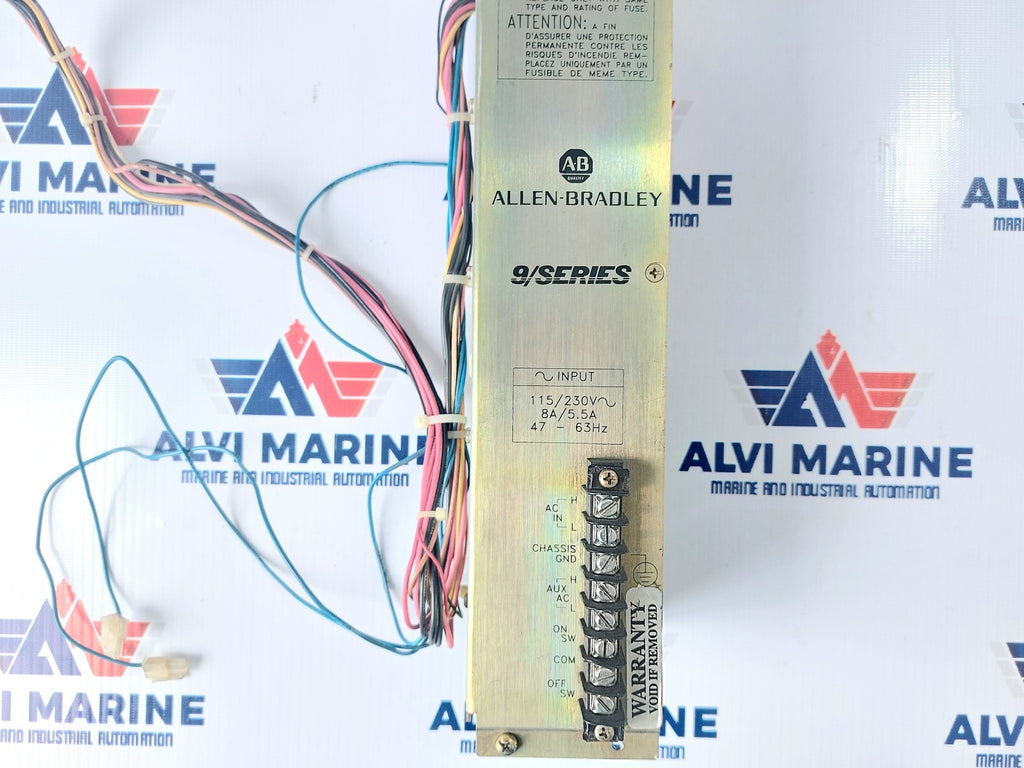 ALLEN BRADLEY 9/SERIES 8520-PS1A MAIN POWER SUPPLY 160628 REV 02