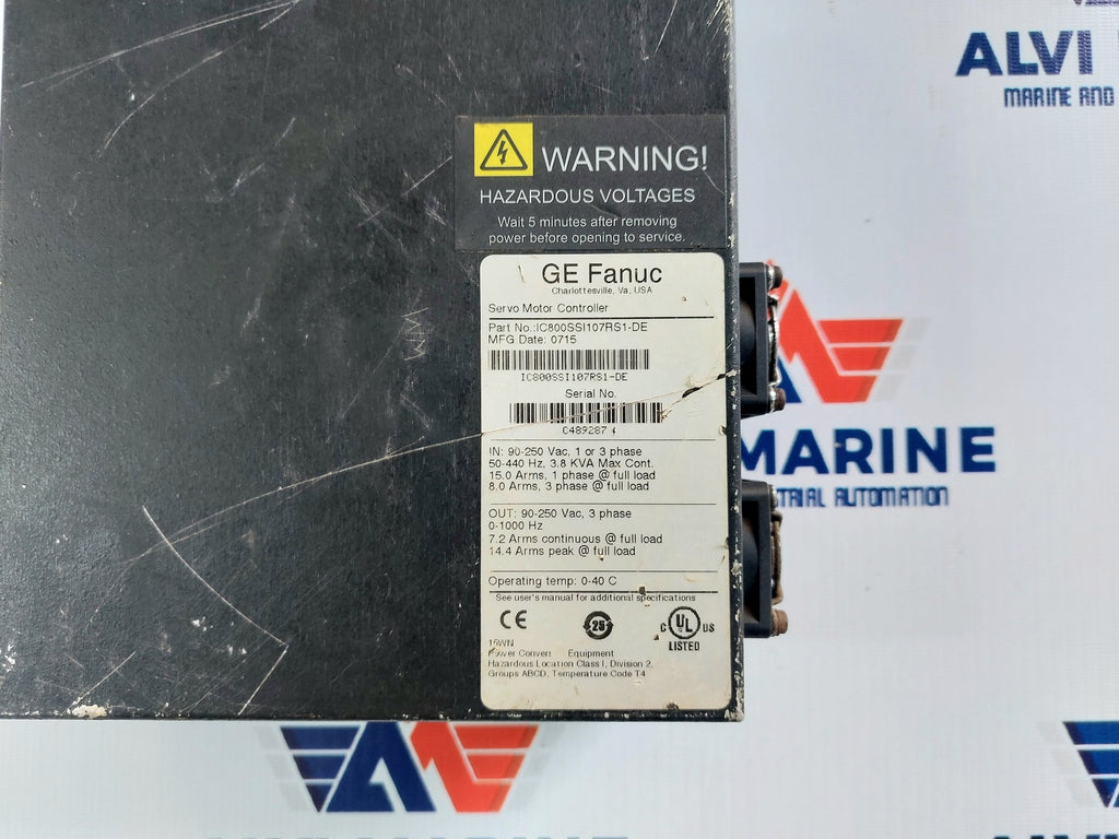 GE FANUC S2K SERIES IC800SSI107RS1-DE SERVO MOTOR CONTROLLER (3)