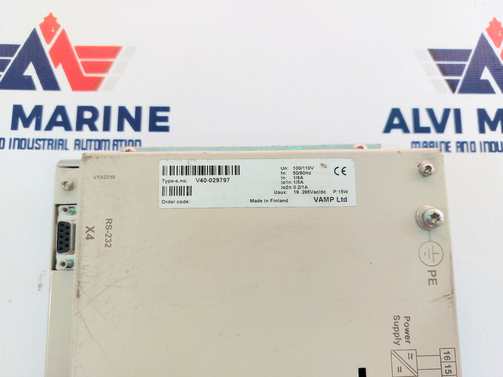 SCHNEIDER ELECTRIC VAMP 40 FEEDERMOTOR PROTECTION V40-029797