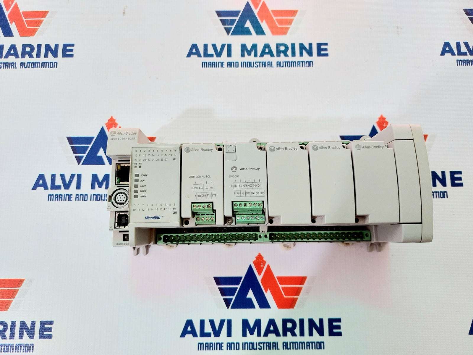 ALLEN BRADLEY MICRO850 2080-LC50-48QBB SER A I/O PLC ETHERNET I/P CONTROLLER