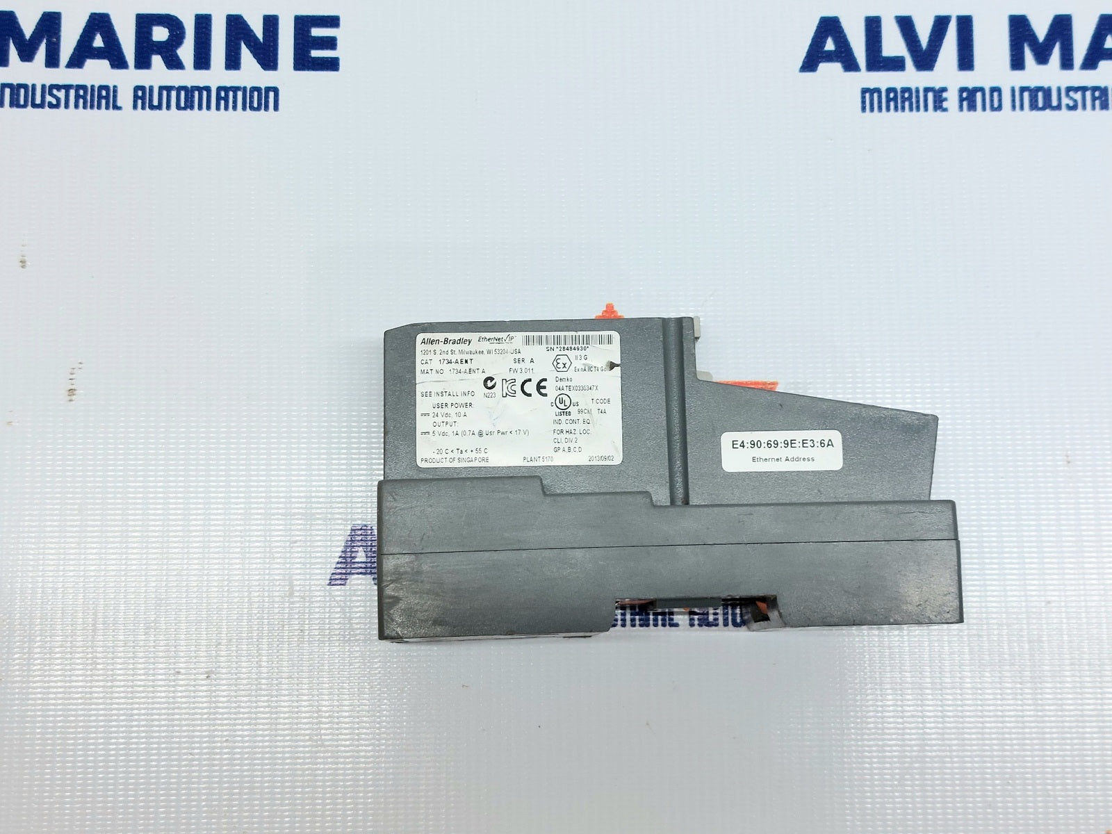 ALLEN BRADLEY 1734-AENT SER A ETHERNET NETWORK ADAPTER (3)