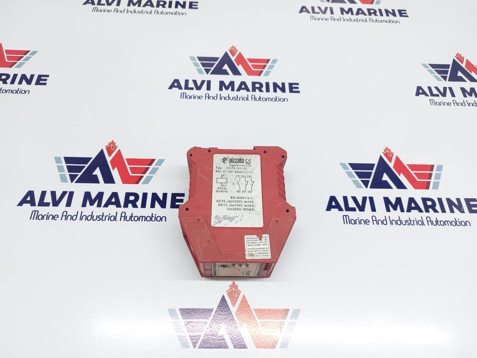 PIZZATO CS FS-14V120 SAFETY RELAY 120VAC 5060HZ (3)