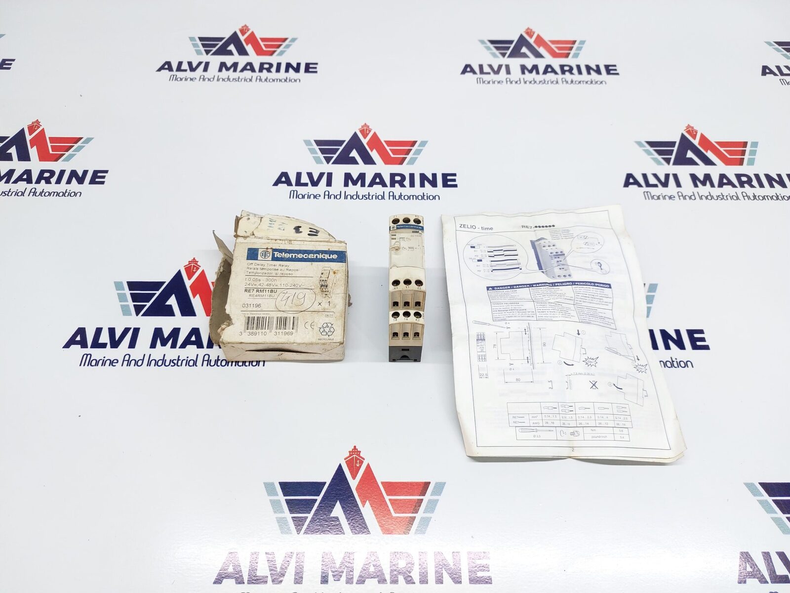 TELEMECANIQUE RE7RM11BU OFF DELAY TIMER RELAY