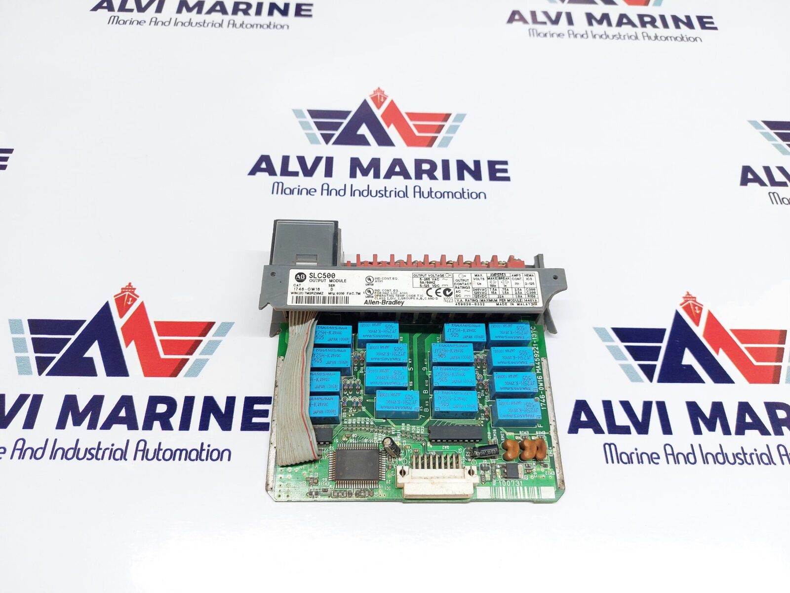 ALLEN BRADLEY SLC500 OUTPUT MODULE 1746-OW16 SER. D (2)