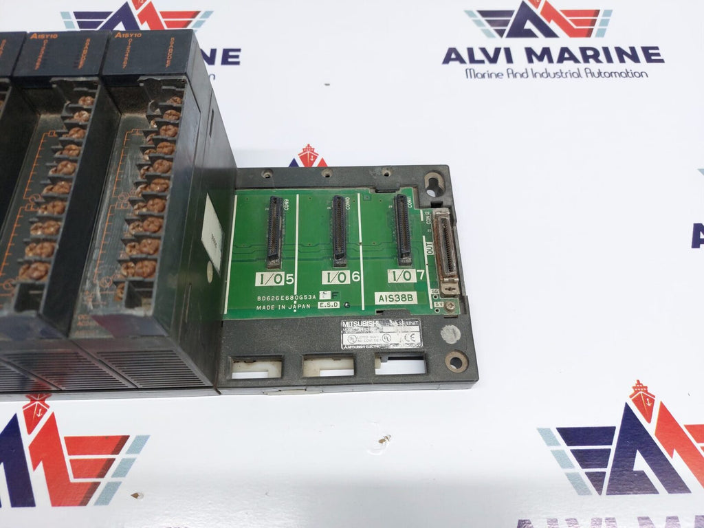 MITSUBISHI MELSEC A1SHCPU PROGRAMMABLE CONTROLLER RACK A1SX41 A1SY10 (3)