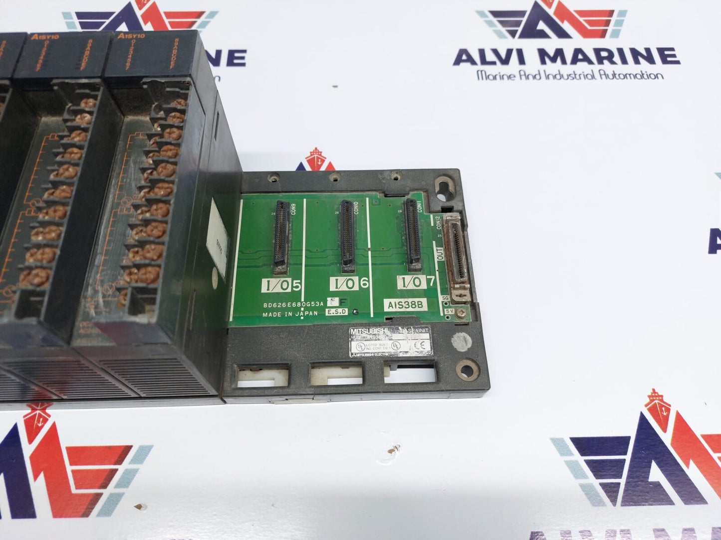 MITSUBISHI MELSEC A1SHCPU PROGRAMMABLE CONTROLLER RACK A1SX41 A1SY10 (3)
