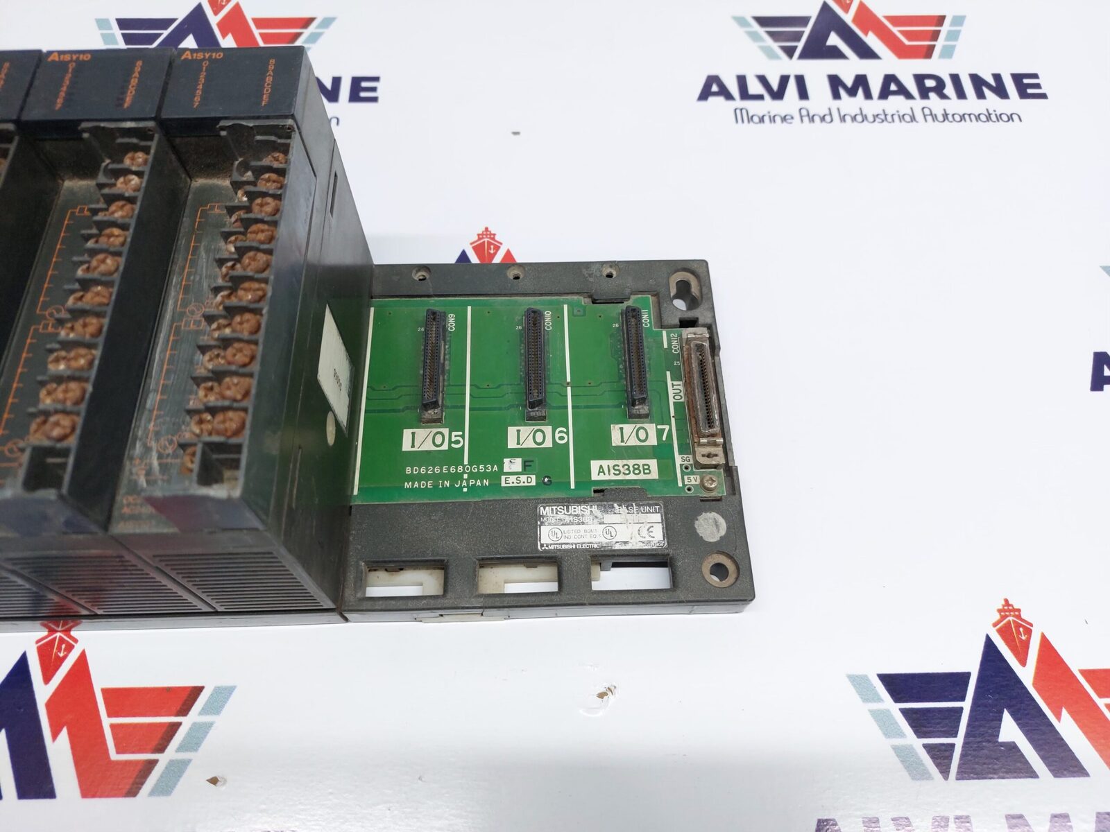 MITSUBISHI MELSEC A1SHCPU PROGRAMMABLE CONTROLLER RACK A1SX41 A1SY10 (3)