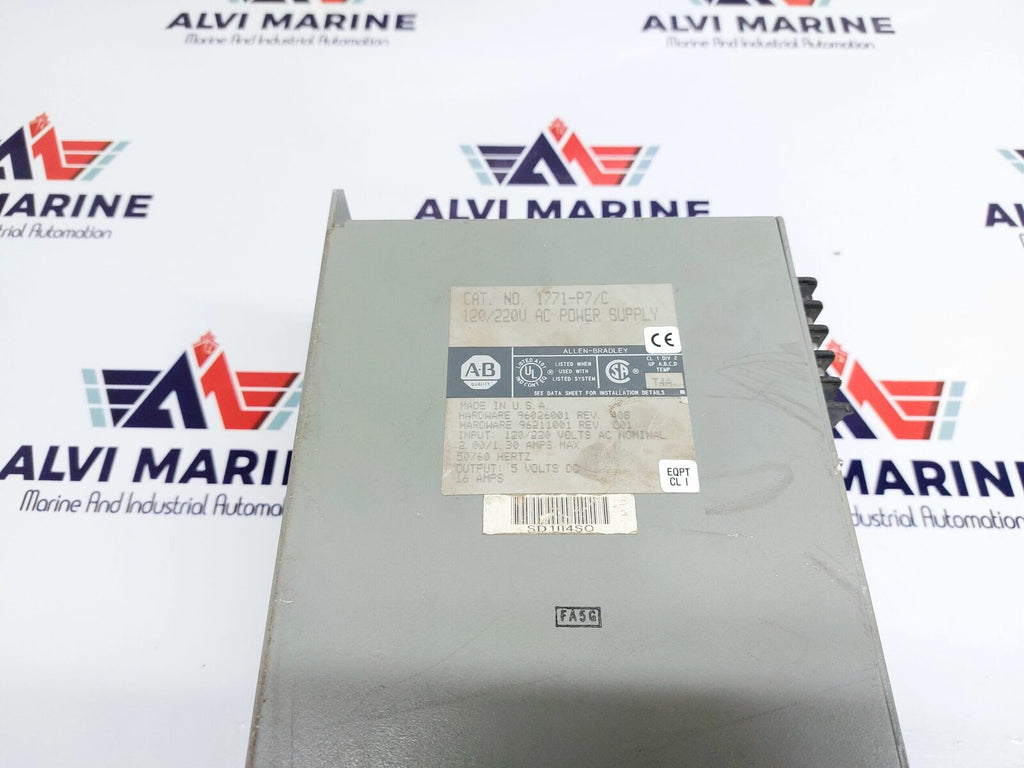 ALLEN-BRADLEY 1771-P7 1771-P7/C 120/220V AC POWER SUPPLY