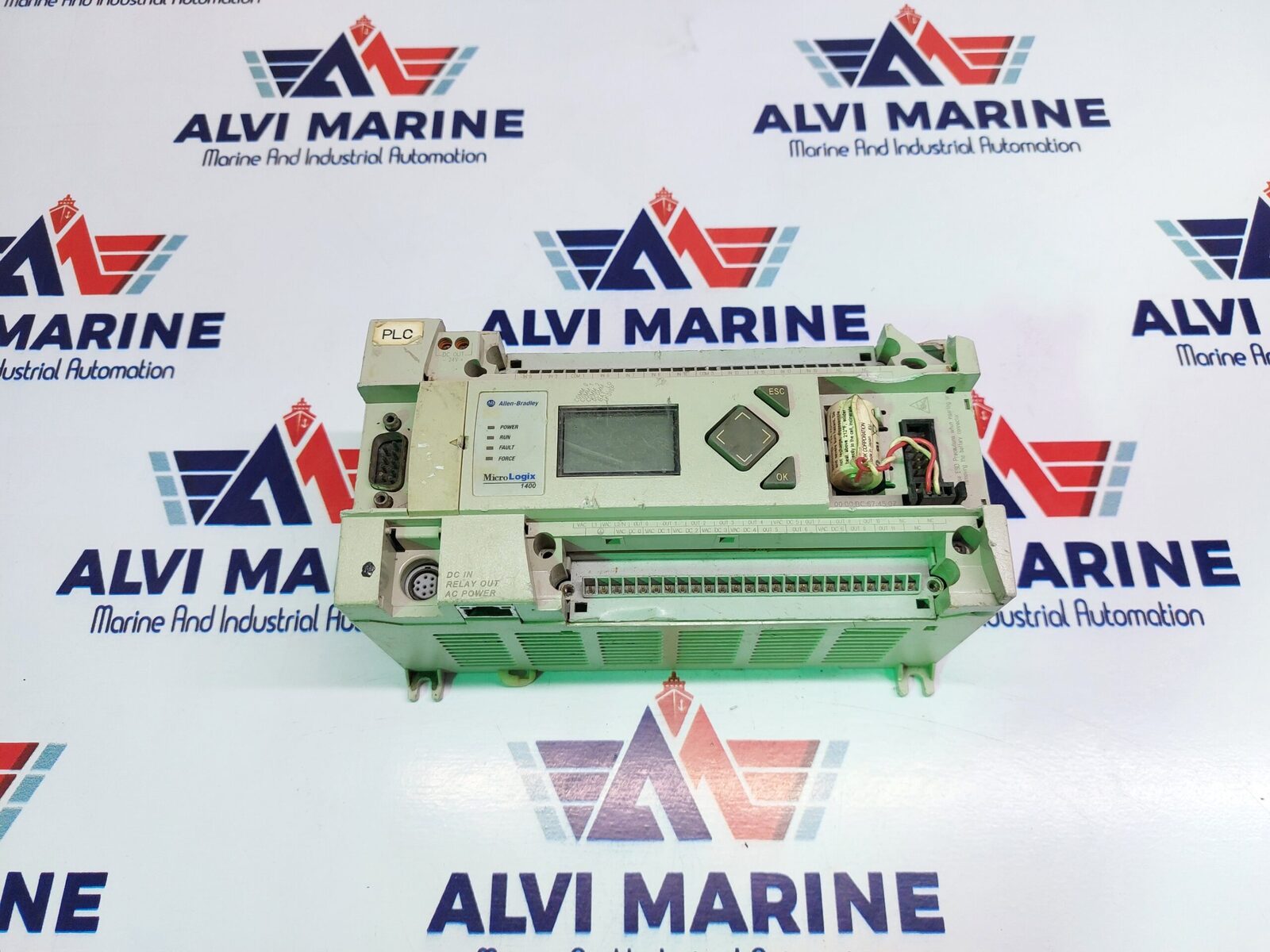 ALLEN-BRADLEY MICROLOGIX 1400 1766-L32BWA SER. B PROGRAMMABLE LOGIC CONTROLLER