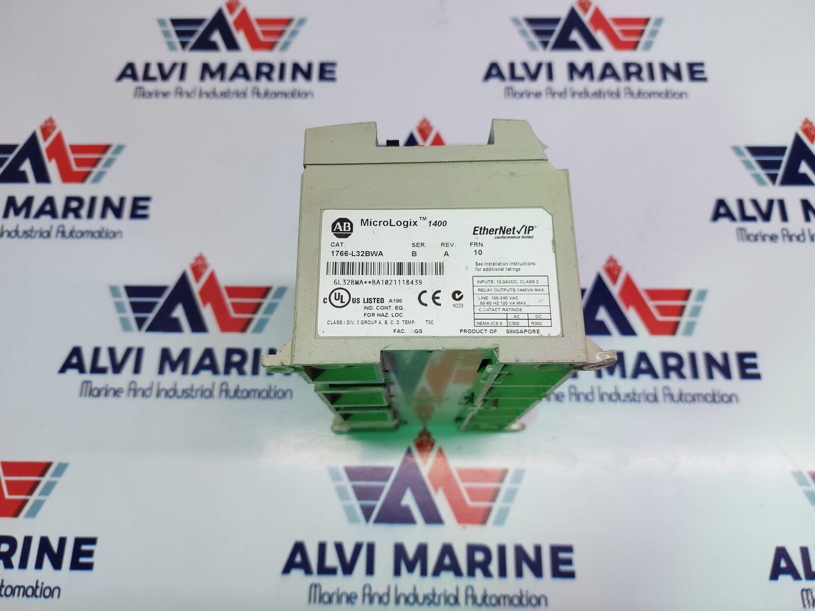 ALLEN-BRADLEY MICROLOGIX 1400 1766-L32BWA SER. B PROGRAMMABLE LOGIC CONTROLLER (5)