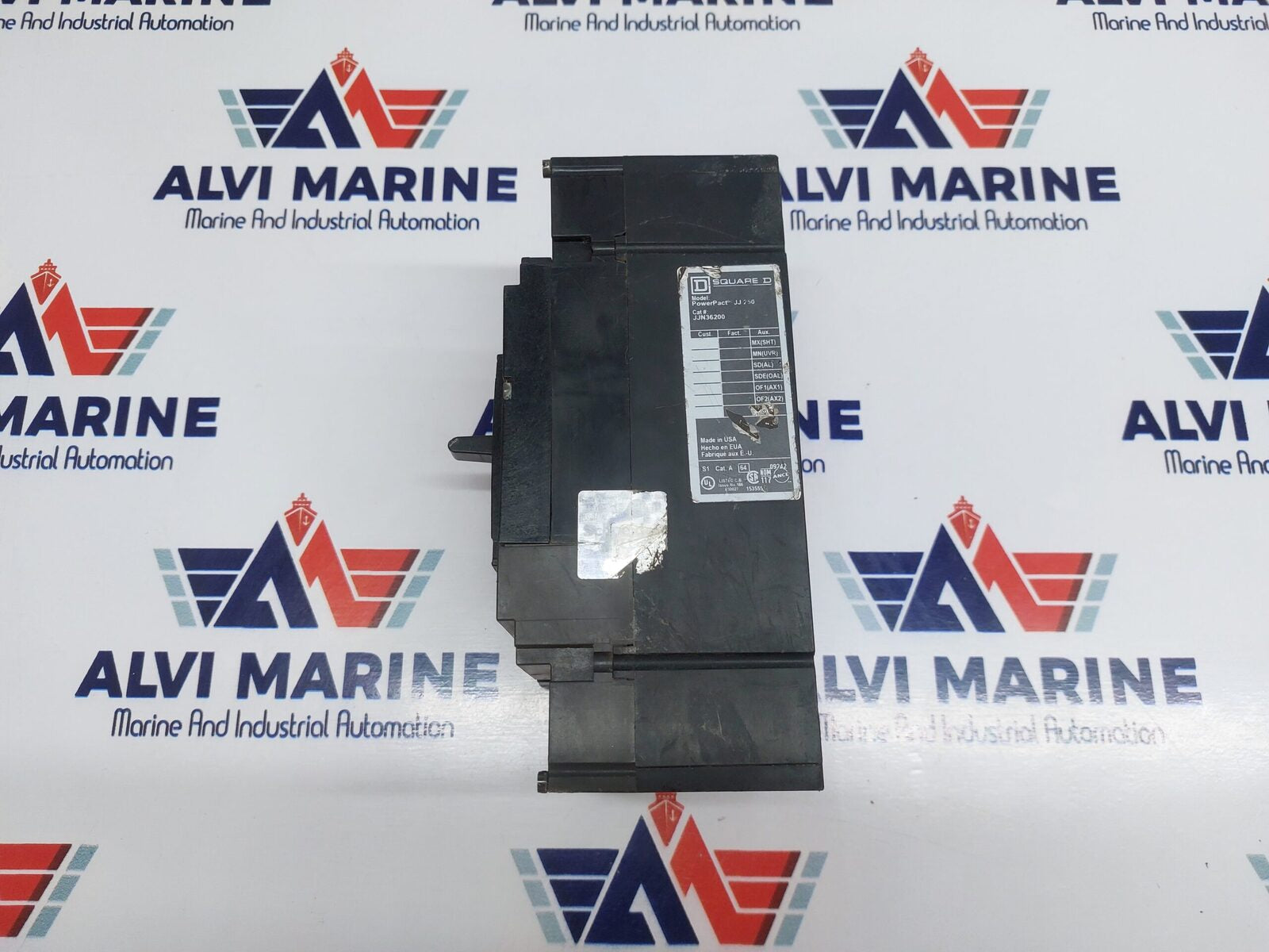 SQUARE D POWERPACT JJ250 CIRCUIT BREAKER JJN36200 JJN36200ABBDUA