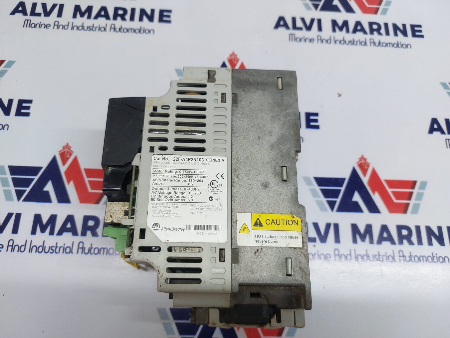 ALLEN-BRADLEY 22F-A4P2N103 VARIABLE FREQUENCY DRIVE 1.0 HP (4)